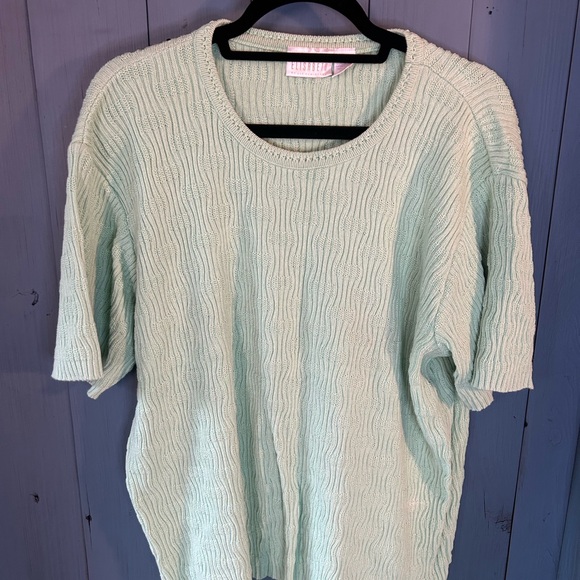 Elisabeth by Liz Claiborne Mint Green Women's Sweater & Shorts | Sz 1 & 14 - Picture 1 of 13
